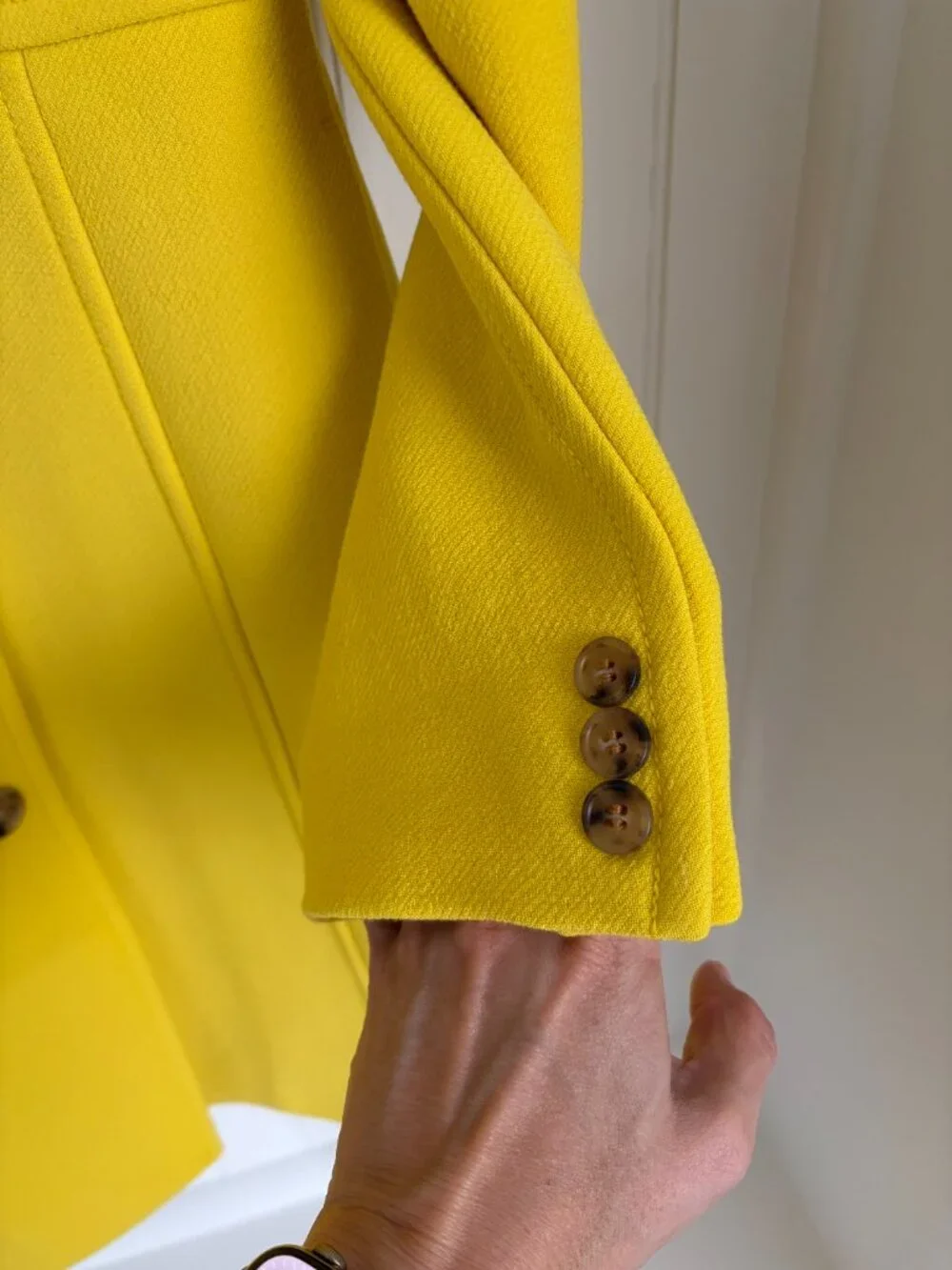 J.Crew Lady Day Coat Italian Double Cloth Wool Thinsulate Yellow 2